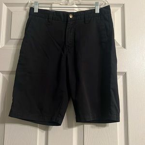 volcom boy’s black chino uniform shorts